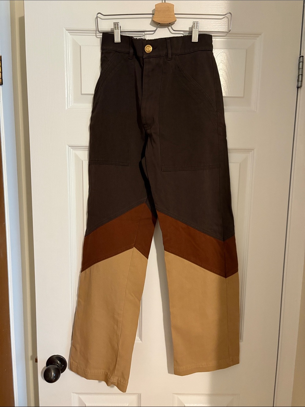 Big Bud Press work pants in brown, XS